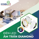 Đèn LED âm trần DIAMOND 10W DDL-10SS-T120-DM Kingled chính hãng